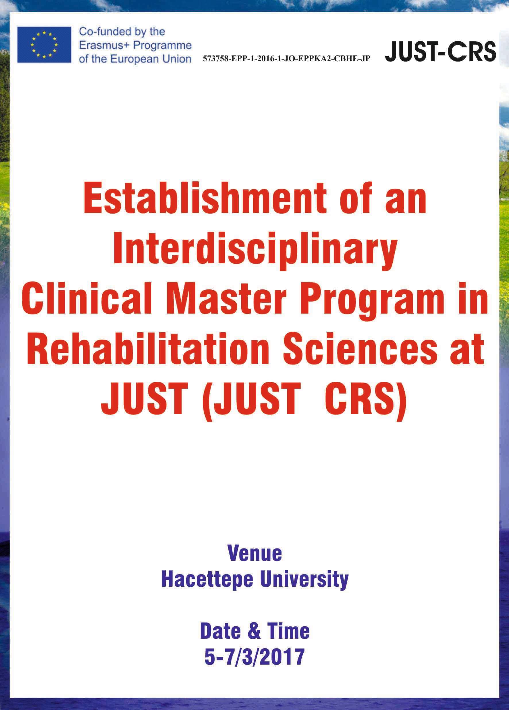 Rehabilitation Sci. Alanında Disiplinlerarası Clin. Master Programının Oluşturulması
